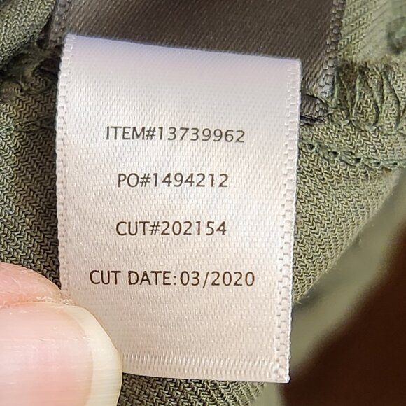 Torrid Size 3 (22/24W) Olive Green Twill Sleeveless Midi Belted Dress NWT - Picture 16 of 16